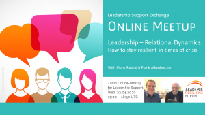 Leadership Exchange Resilience Online Meetup