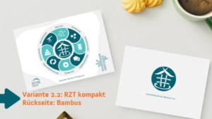 Resilienz-Coaching 2.2 Postkarte RZT Donut + Bambus