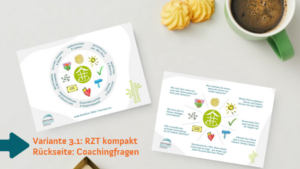 Resilienz-Coaching 3.1 Postkarte RZT Donut + Coachingfragen